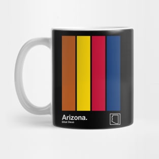 Arizona State Flag  // Original Minimalist Artwork Poster Design Mug